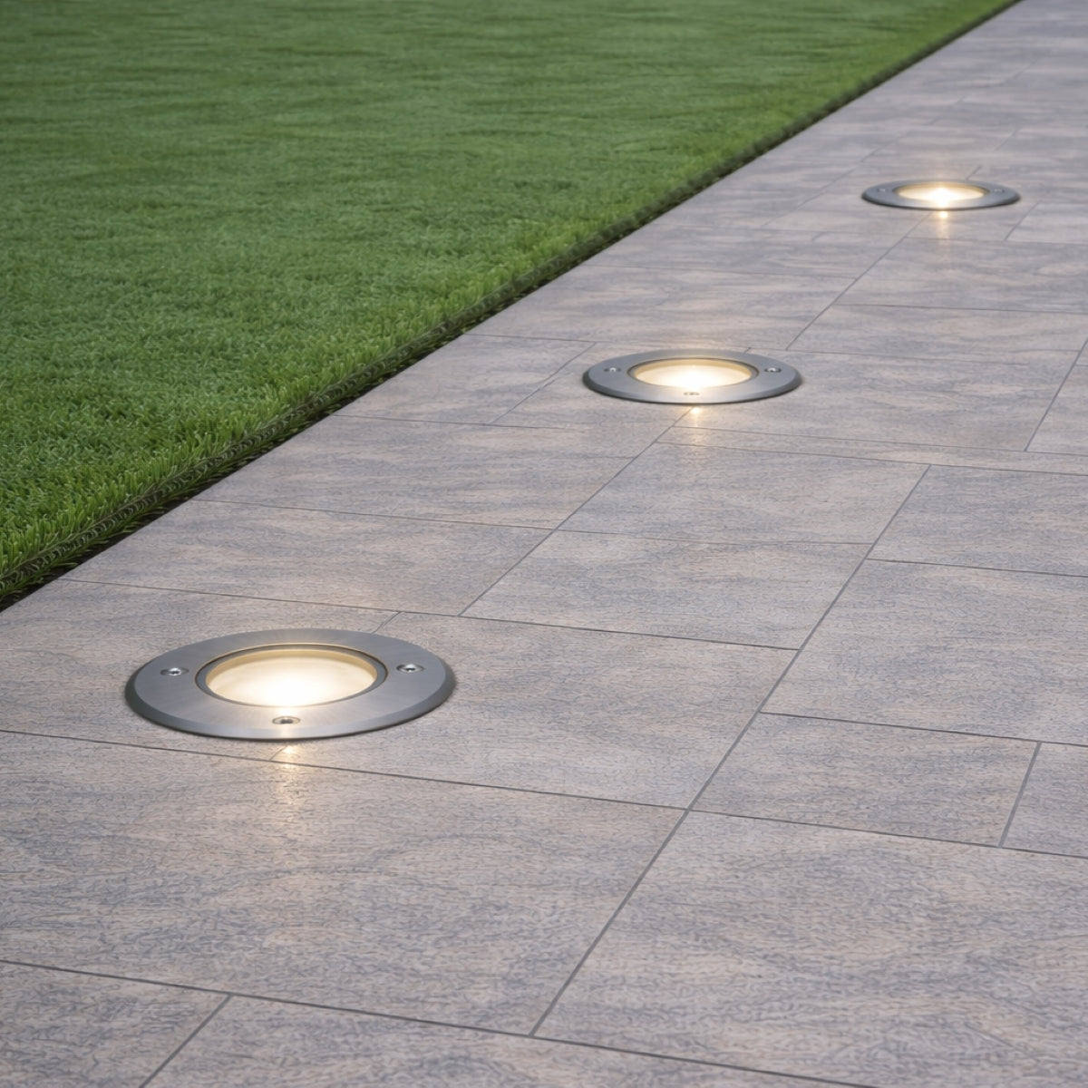 CGC NOLA Round Small Single Stainless Steel Inground Or Decking Lights