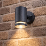 CGC JENNIFER Dark Grey Outdoor Single Spot Cylinder Wall Light