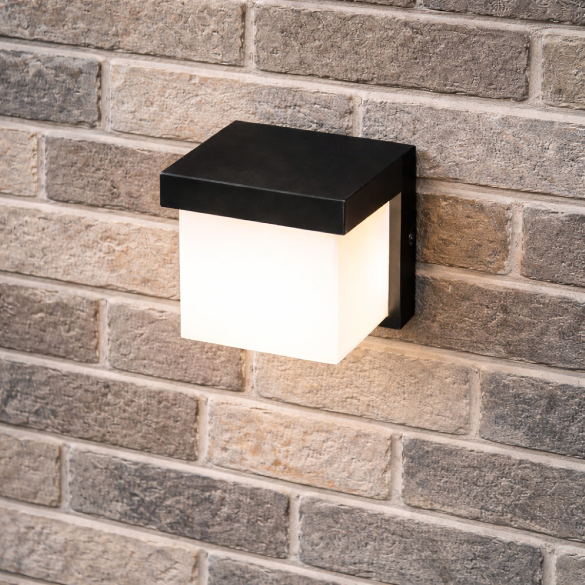 CGC ADDISON Black Cube LED Outdoor Wall Light 4000k Natural White Integrated LED IP65