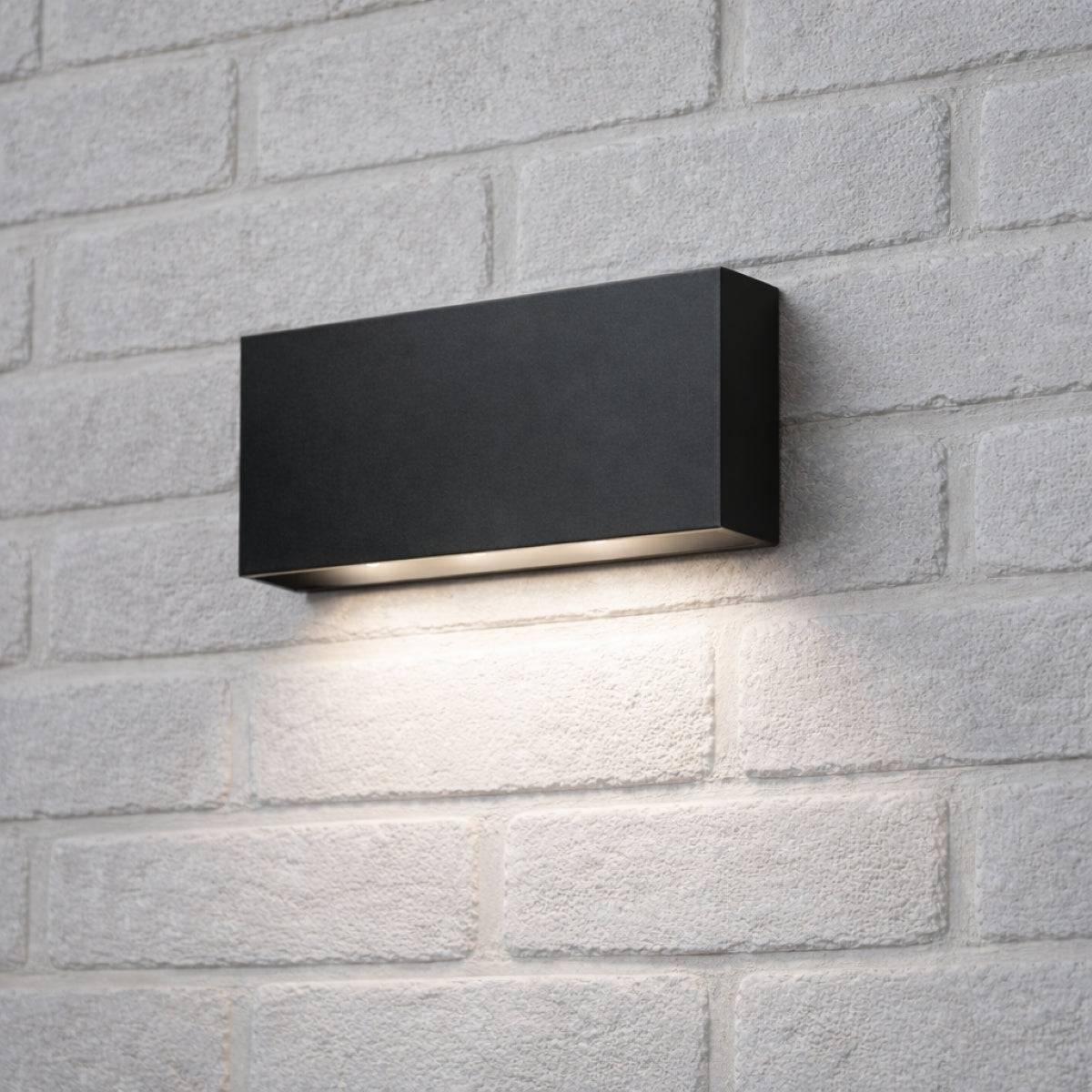 CGC DARNA Black Slim LED Outdoor Wall Light Down 4000k Natural White IP65