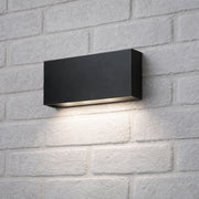 CGC DARNA Black Slim LED Outdoor Wall Light Down 4000k Natural White IP65