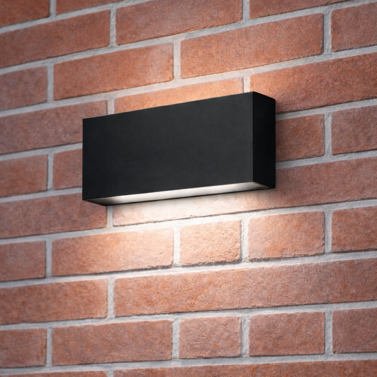 CGC DARNA Black Slim LED Outdoor Wall Light Down 4000k Natural White IP65