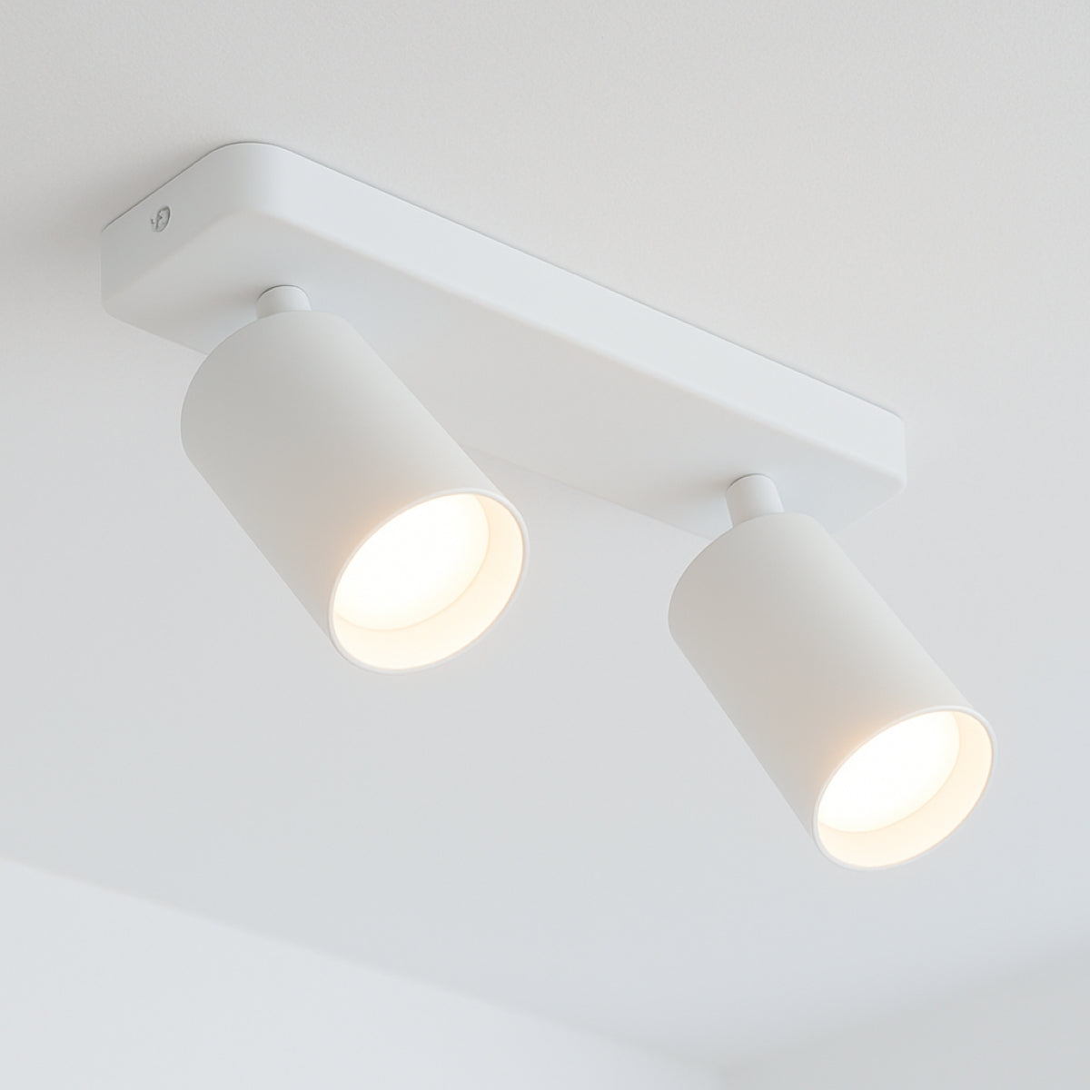 CGC NELL Twin White Round Spotlight With Adjustable Head