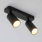 CGC NELL Twin Black Round Spotlight With Adjustable Head