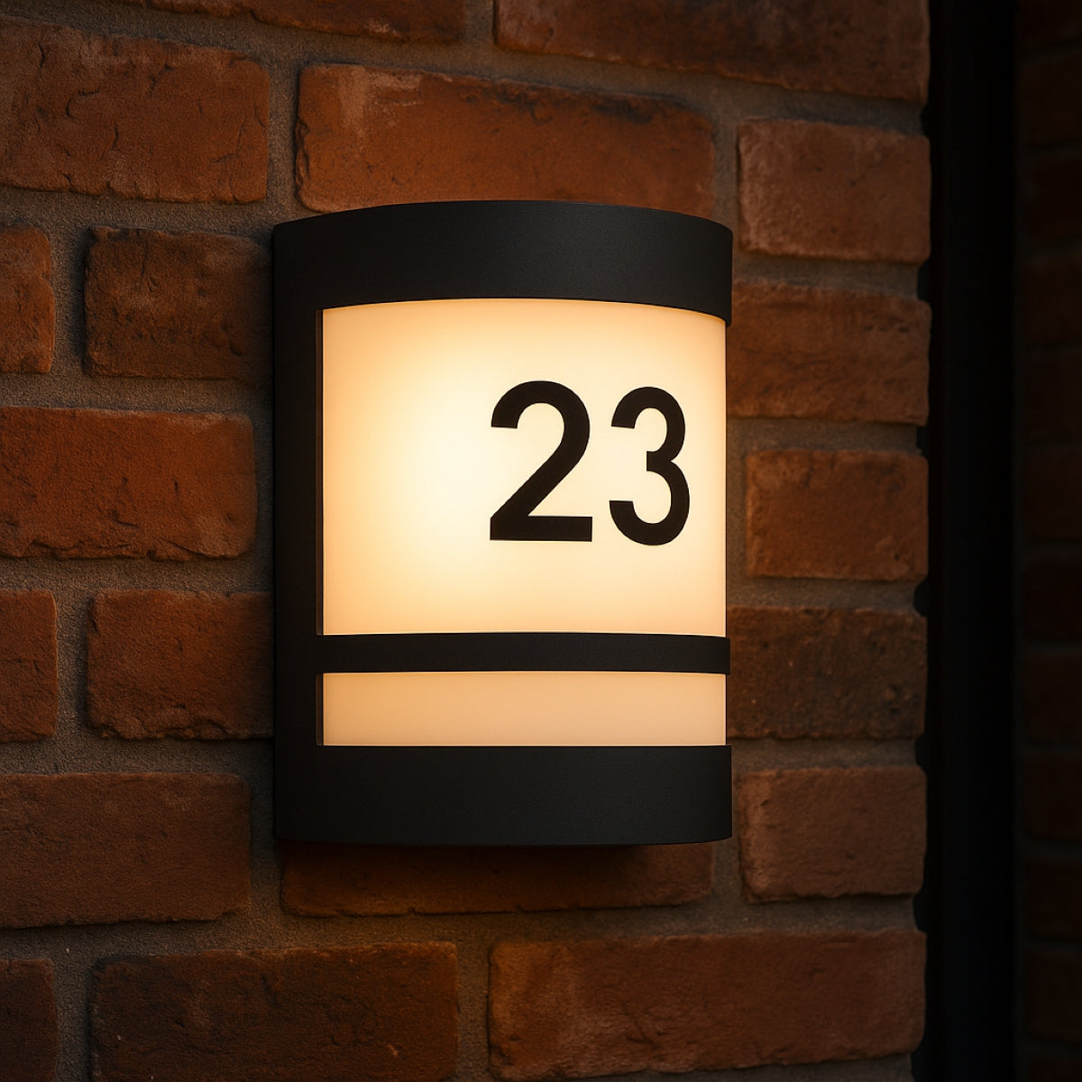 CGC KALA Black Stainless Steel Curved Outdoor Wall Light
