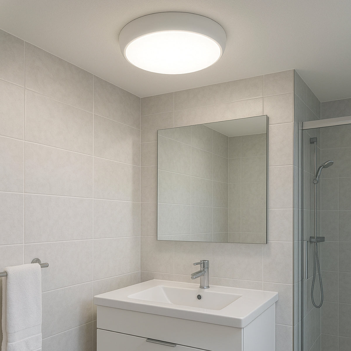 CGC Ultralux IP65 LED Bulkhead with CCT Colour Temperature and Power Output Switchable Functions