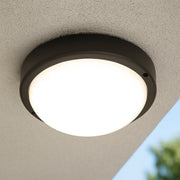 CGC KODO Black Round Ceiling Wall Light Surface Mount LED, 12W, 1080lm, 4000K