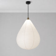 Mabel White Linen Large Teardrop Shape Easy Fit Hand Made Lampshade