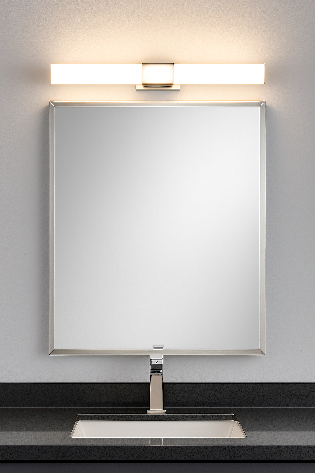 CGC AMBER LED Chrome IP44 Bathroom Over Mirror wall Light 12W