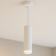 CGC SOLIS White Suspended Cylinder Ceiling Light