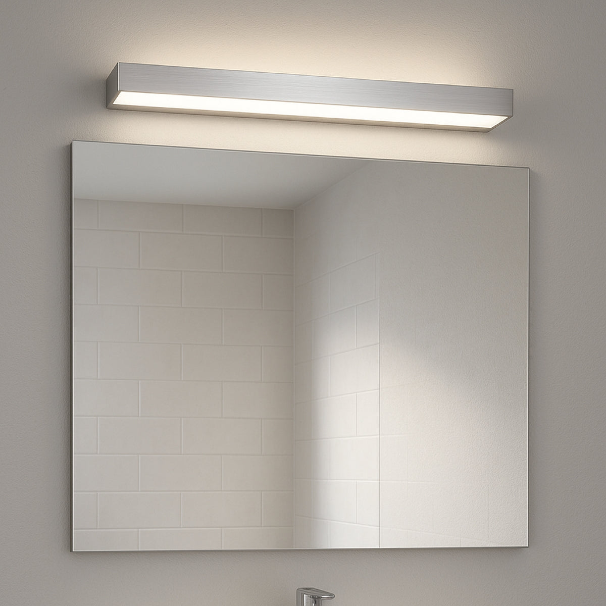 CGC AMI LED Chrome IP44 Bathroom Over Mirror wall Light 9W