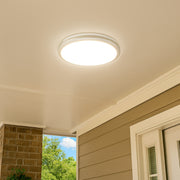 CGC JOY Grey Round Large Bulkhead Wall Ceiling Light