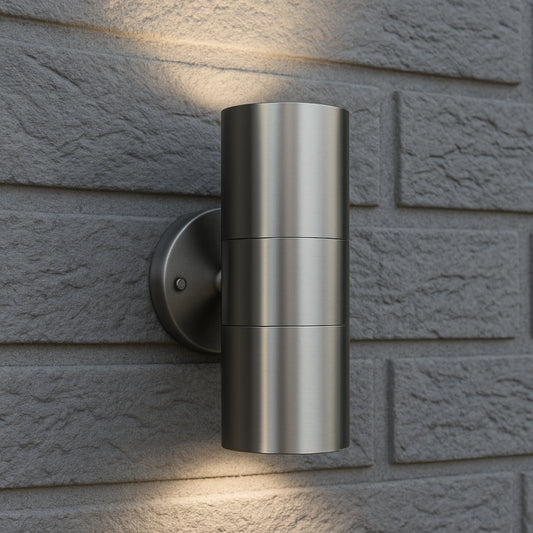 CGC ALESHA Stainless Steel Outdoor Up / Down Wall Light