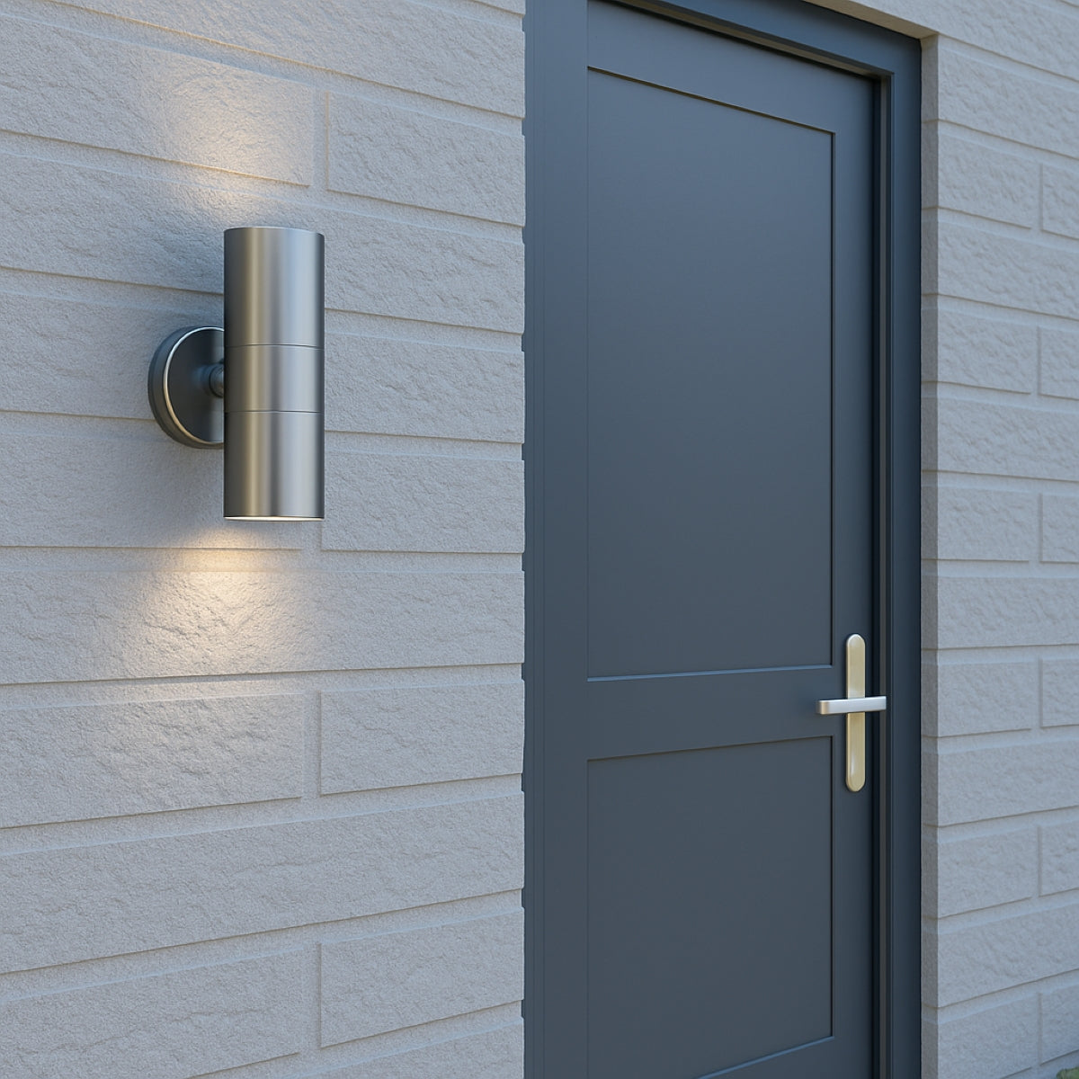 CGC ALESHA Stainless Steel Outdoor Up / Down Wall Light