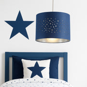 CGC STARDUST Navy Blue Star Easy Fit Lamp Shade