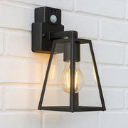 CGC CALLIE Black Outdoor Wall Light with PIR Motion Sensor