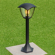 CGC VIOLET Black Outdoor Long Post Coach Style Light