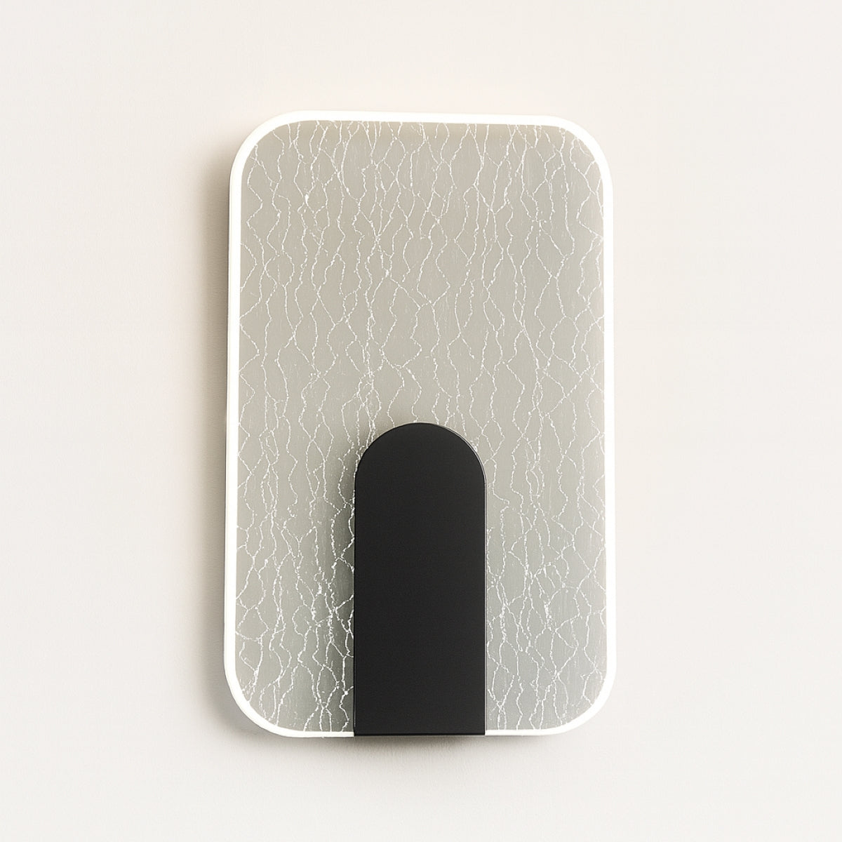 CGC CRACKLE Indoor LED Wall Light Black Gold and Crackle Glass Effect 6W 4200k Natural White 730lm