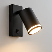 CGC BELLA Black GU10 Wall Light Halo Reflector With On/Off Switch