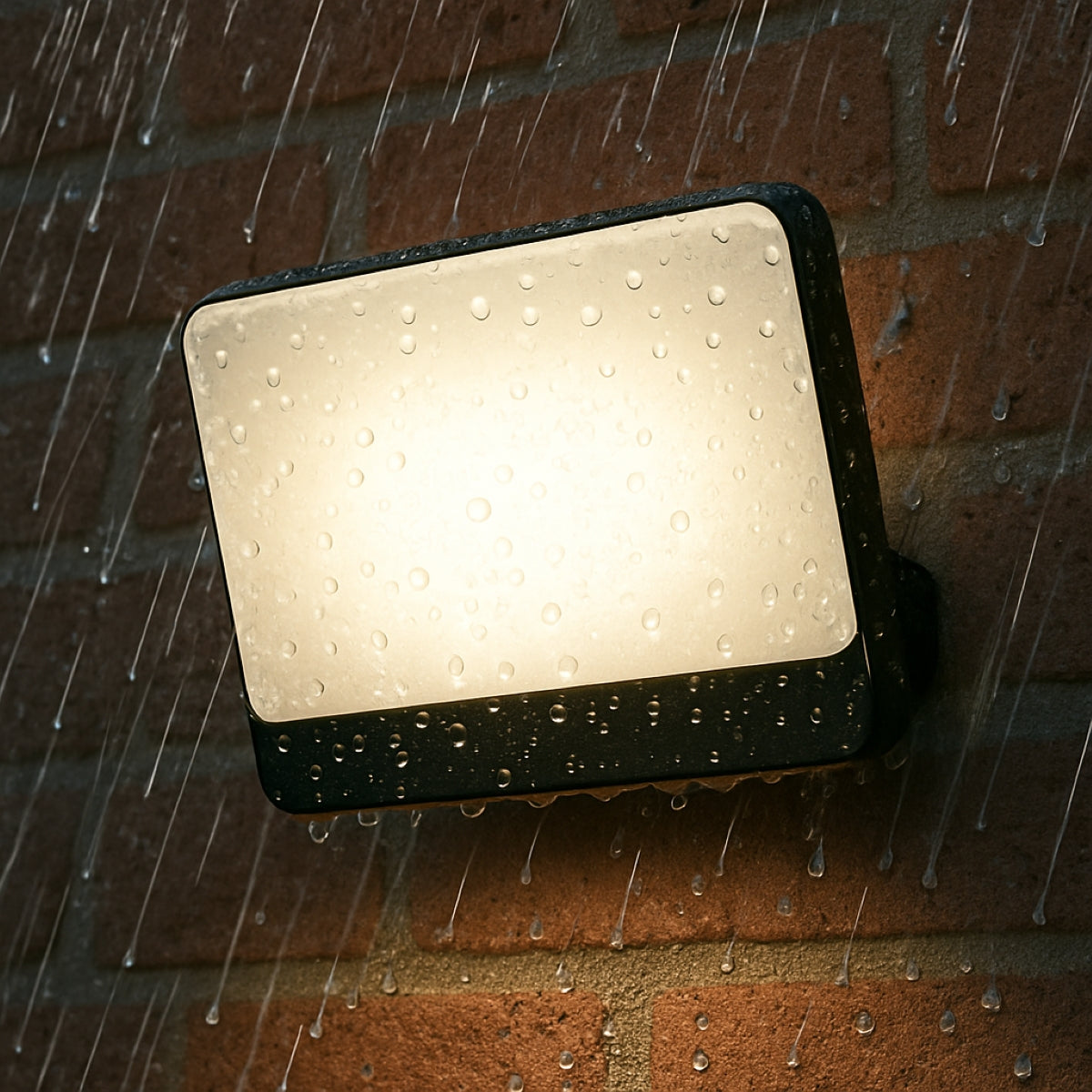 CGC PARRY 50W LED Floodlight Black Body with Full Front White Opal Diffuser 4500lm 4000k