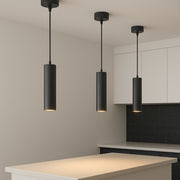 CGC RUTH Black Suspended Cylinder Ceiling Light