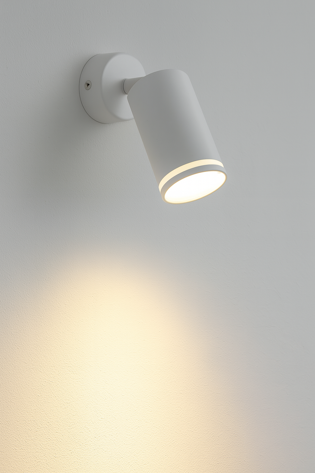 CGC OLI White GU10 Ceiling Wall Spot Light Halo Ring With Adjustable Head