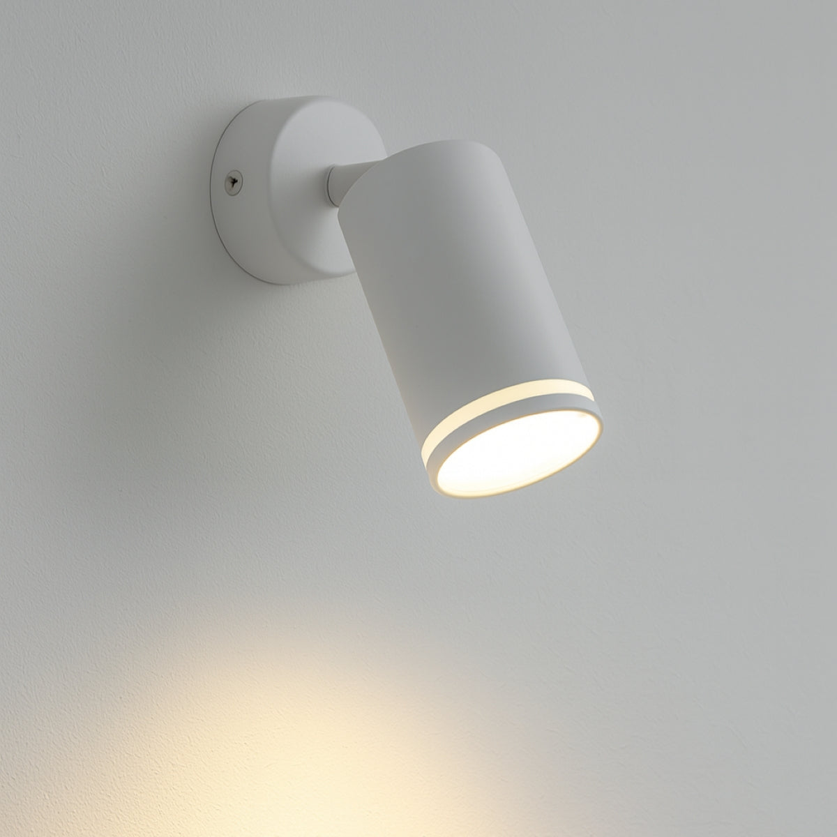CGC OLI White GU10 Ceiling Wall Spot Light Halo Ring With Adjustable Head