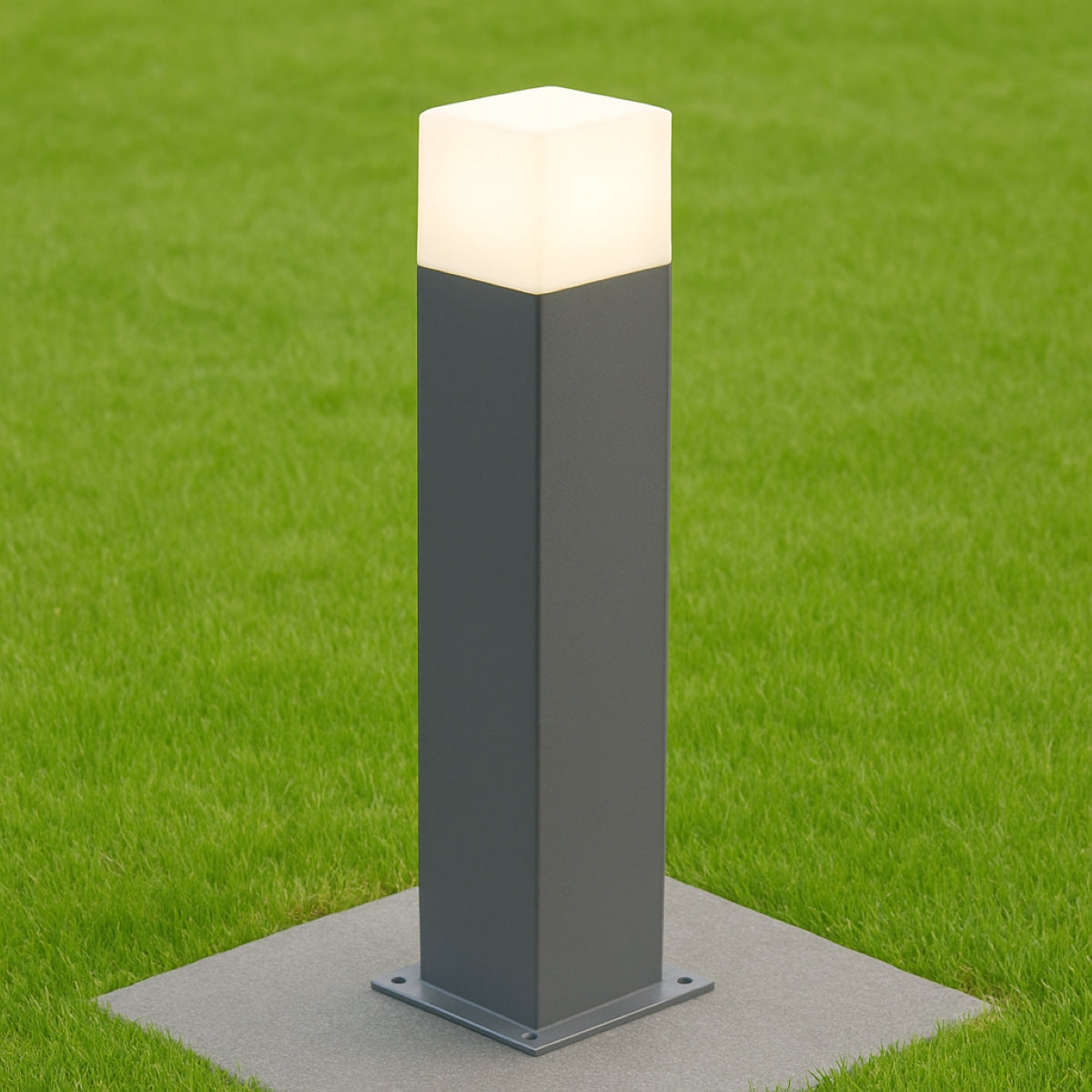 CGC AMARA Dark Grey & White Square Medium Post Light