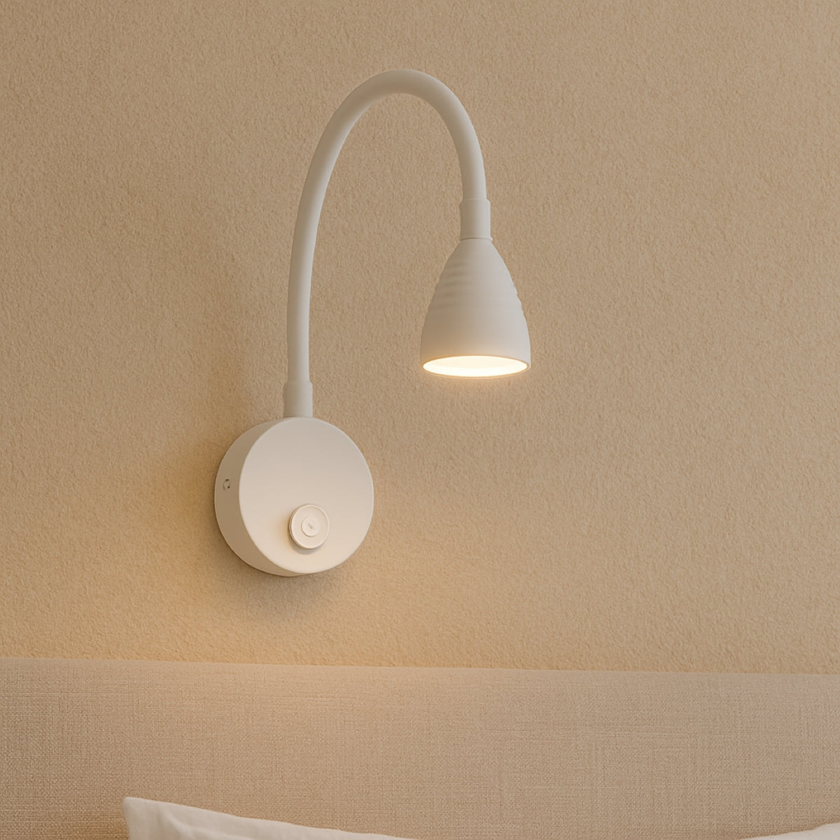 CGC STONEY LED White Flexible Wall Light Bedside Table Reading Light