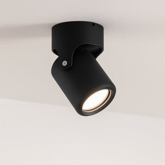 CGC FRAN Black GU10 Ceiling Wall Spot Light With Adjustable Head