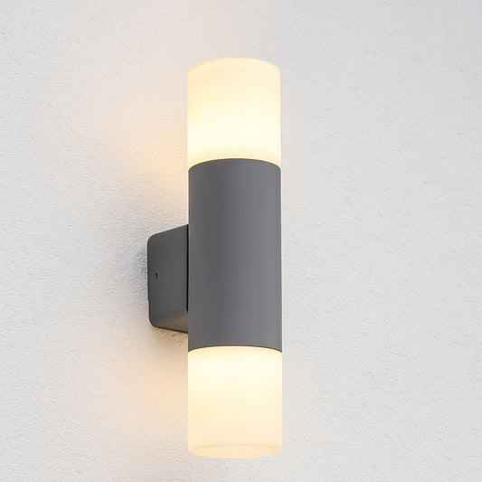 CGC CORTEZ Dark Grey Double Outdoor Wall Light