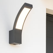 CGC PARIS Grey LED Curved Outdoor Wall Light