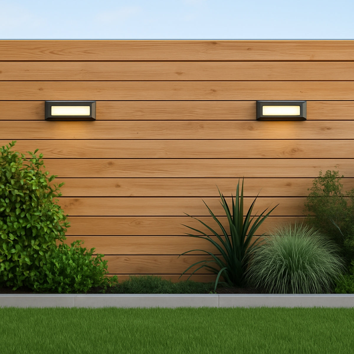 CGC REBECCA Dark Grey Slim LED Outdoor Rectangle Brick Light