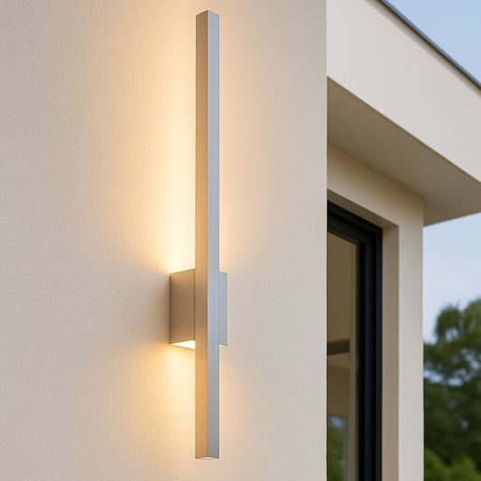 CGC ISLA Anthracite Dark Grey Long Slim LED Outdoor Indoor Wall Light 3000k Warm White 12W IP54