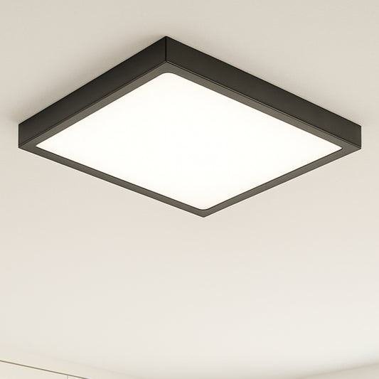 Square ceiling light fixture on a neutral background
