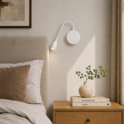 CGC MATILDA White Adjustable Flexible Neck LED Rechargeable Magnetic USB Reading Bedside Wall Light
