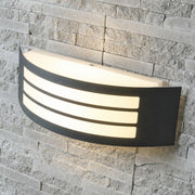 CGC STRIKER Black Curved Arc Outdoor Wall Light