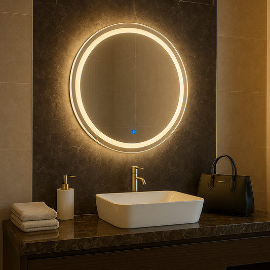 CGC AURELIA 600mm Round LED Mirror Light with 3 CCT switch