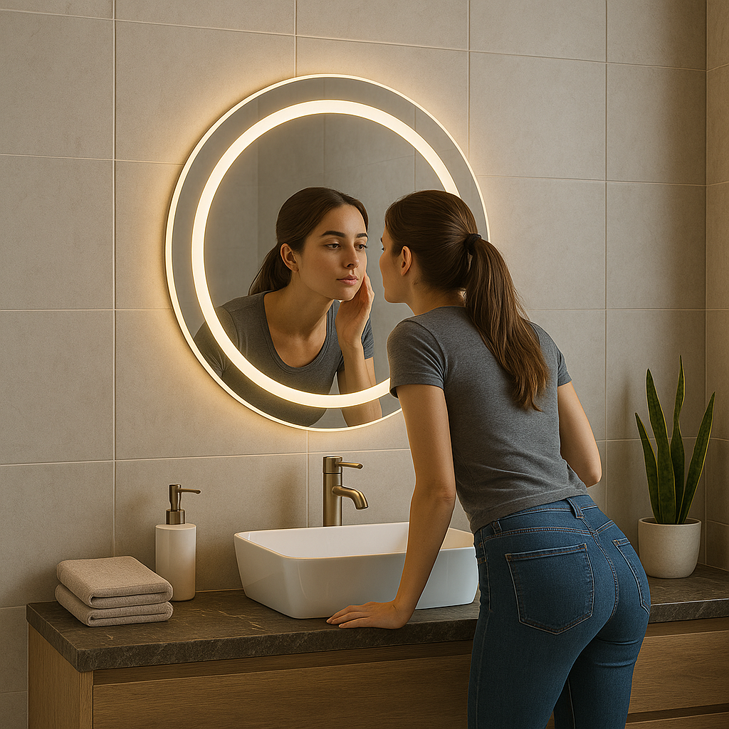 CGC AURELIA 600mm Round LED Mirror Light with 3 CCT switch