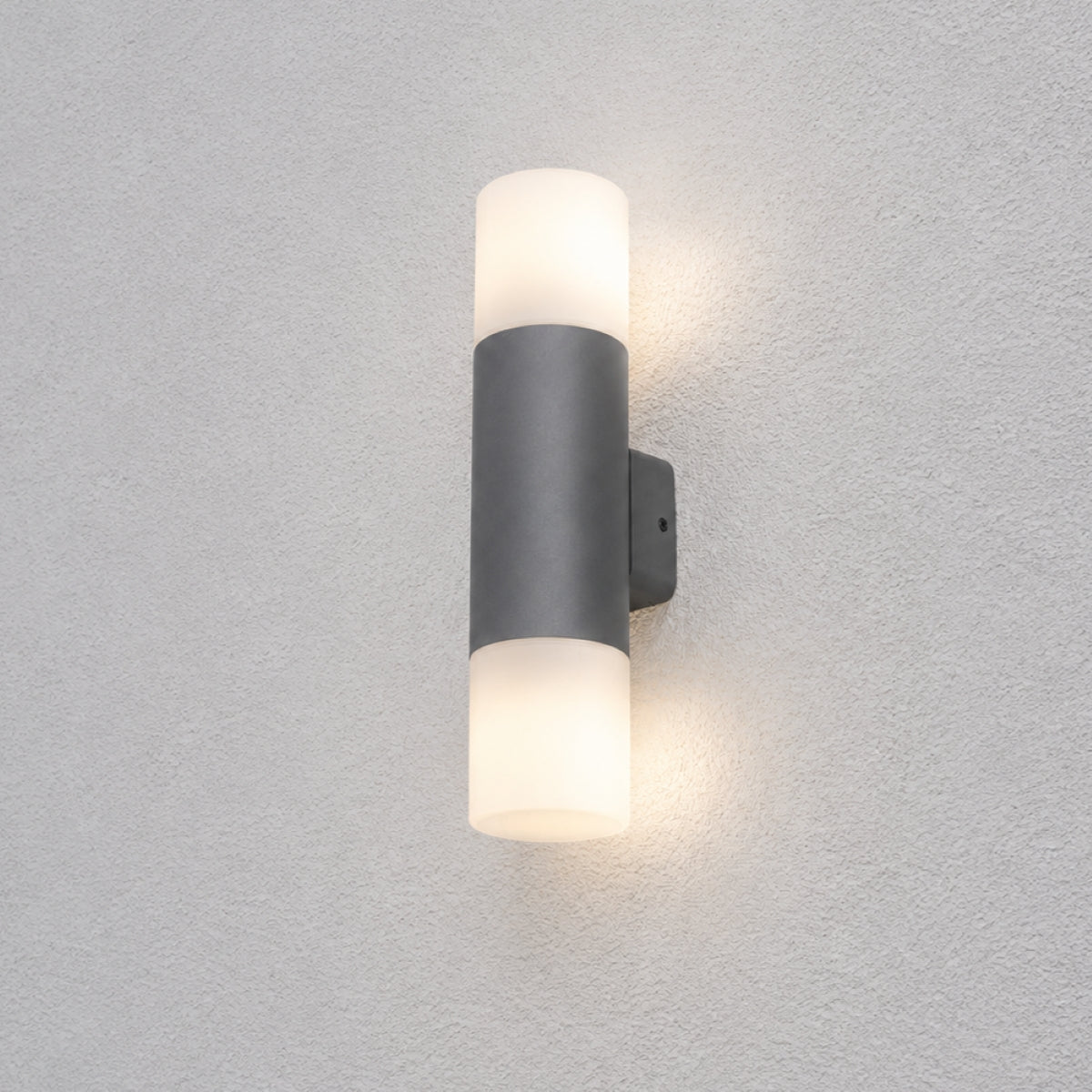 CGC CORTEZ Dark Grey Double Outdoor Wall Light