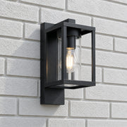CGC ABEL Matt Black Box Lantern Wall Light