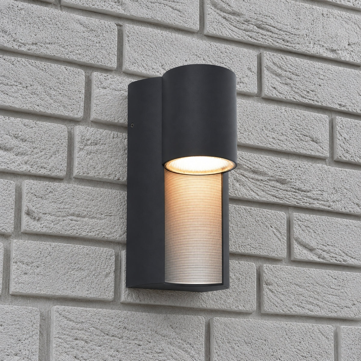 CGC GEMMA Dark Grey Curved LED Outdoor Wall Light
