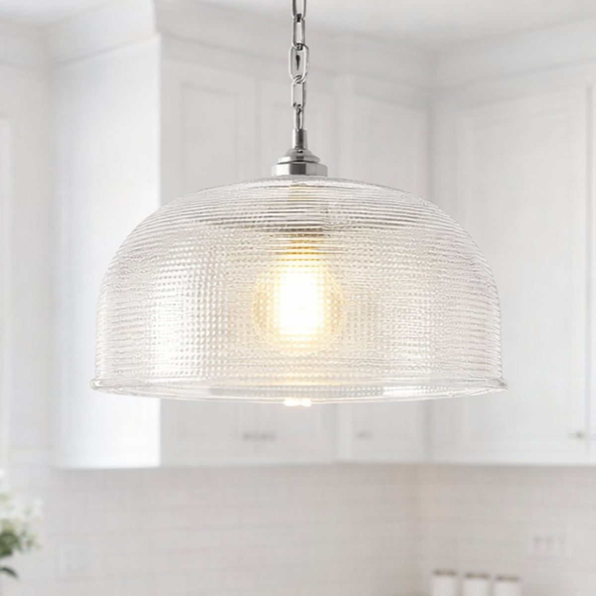 CGC HOLLY Prismatic Glass Dome Diner Lampshade