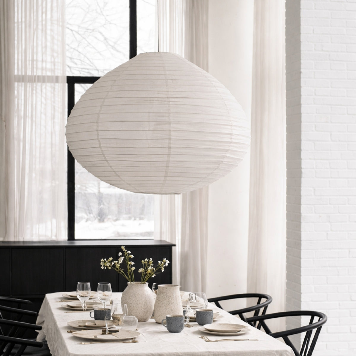 CGC Selma White Linen Large Bell Shape Easy Fit Hand Made Lampshade