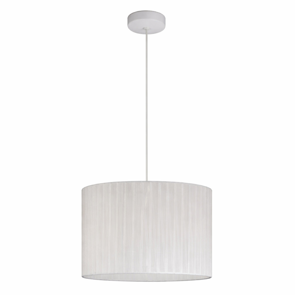 CGC Sylvie Silk Pleated Cream Round Drum Lamp Shade