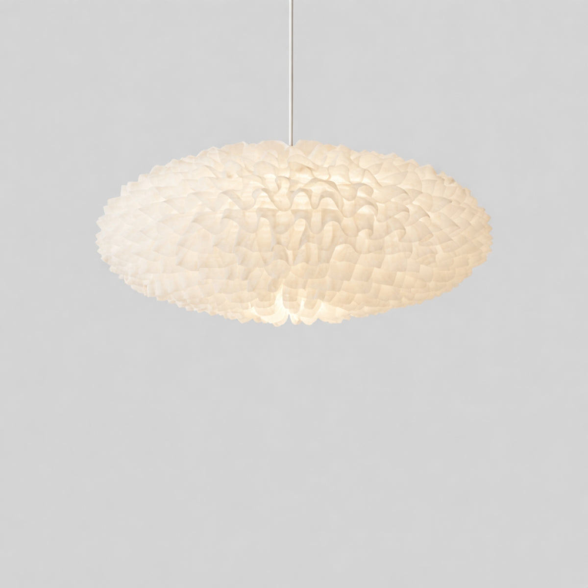 CGC Dolly White Ruffled Linen Extra Large Easy Fit Hand Made Lampshade