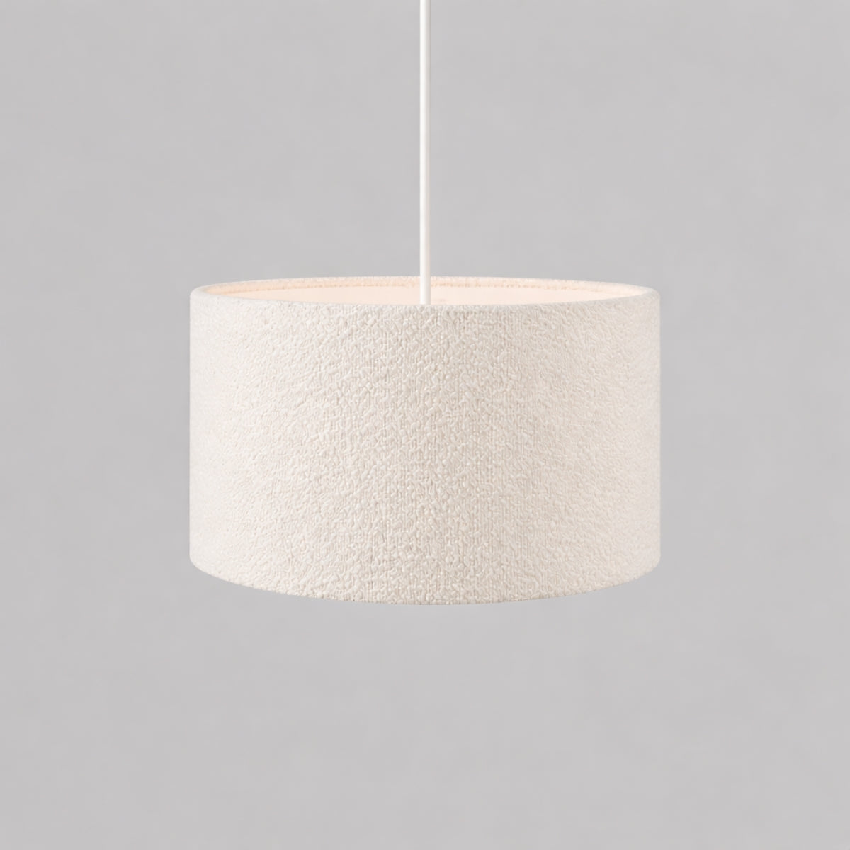 CGC PETRA 30cm White Boucle Ceiling or Table Lamp Shade