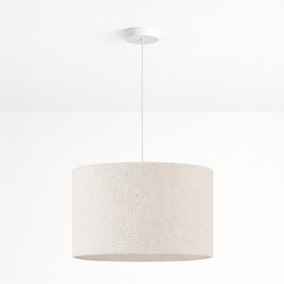 CGC PETRA 30cm White Boucle Ceiling or Table Lamp Shade
