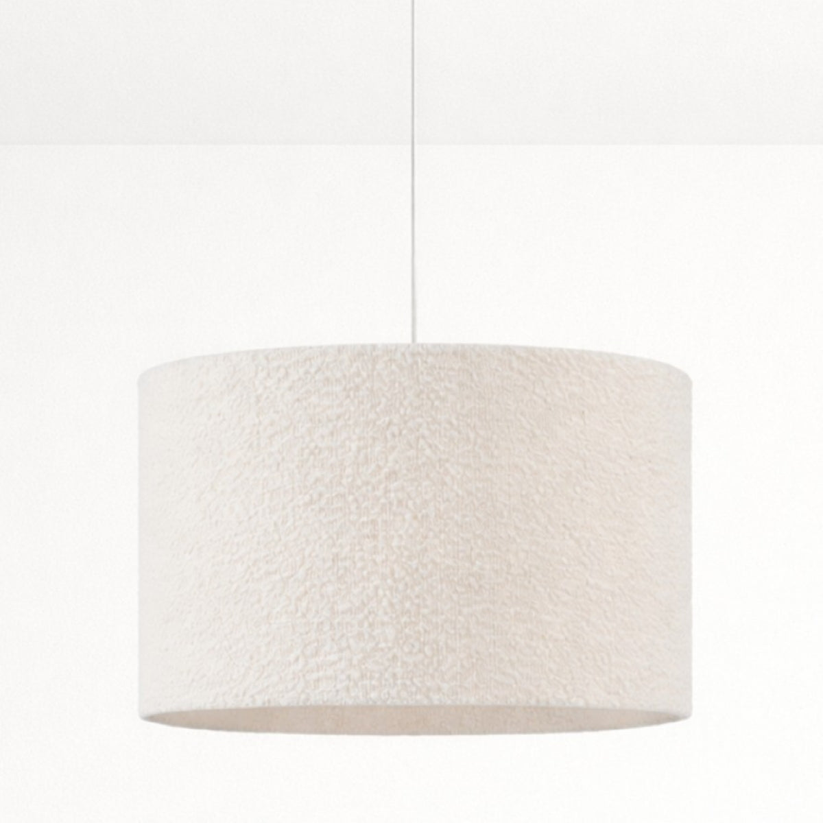 CGC PETRA 30cm White Boucle Ceiling or Table Lamp Shade