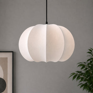 CGC Natalia Cloud Dancer White Oval Distressed Silk Lampshade